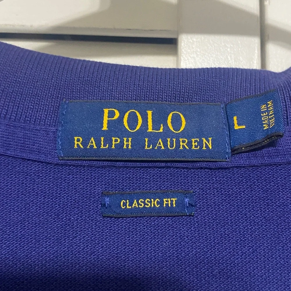Polo Ralph Lauren Navy Classic Fit Polo With Pony Logo Size L